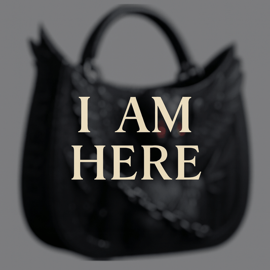Elegant I AM HERE leather handbag preview – new arrival, I AM HERE handbag - COMING SOON